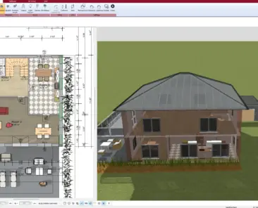 2D Floor Plan Created with Plan7Architect