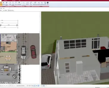 2D Floor Plan for a Home Remodel Created in Plan7Architect