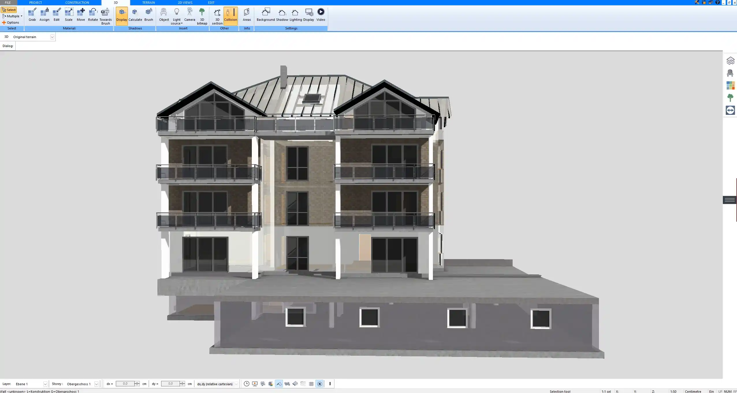 Complete multi-story home model created in Plan7Architect