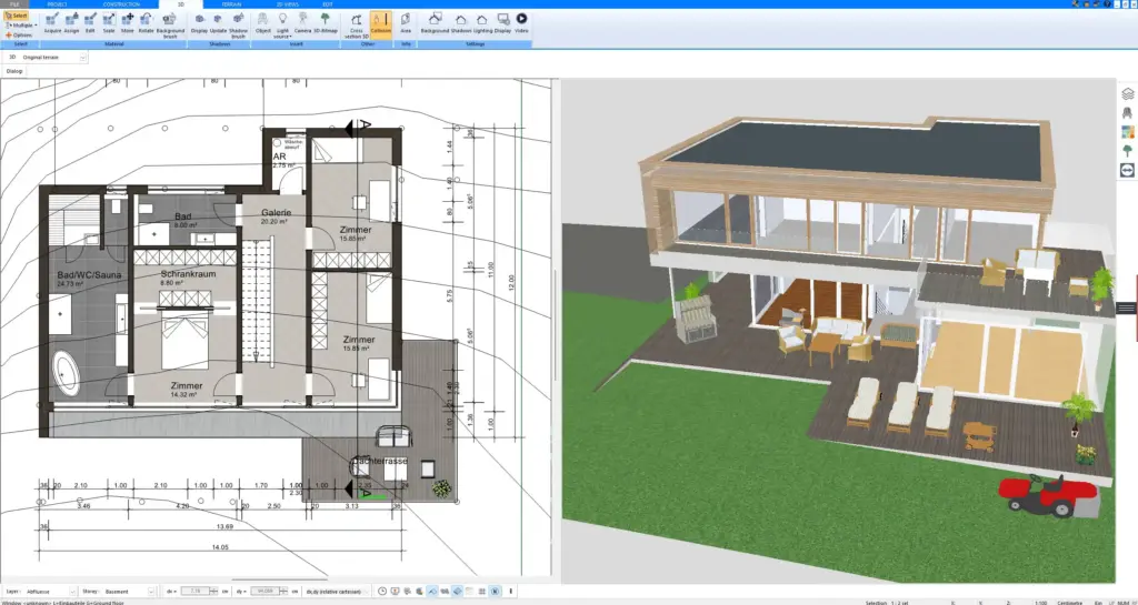 Deck and Outdoor Area Planned and Modeled in Plan7Architect Deck and Outdoor Area Planned and Modeled in Plan7Architect