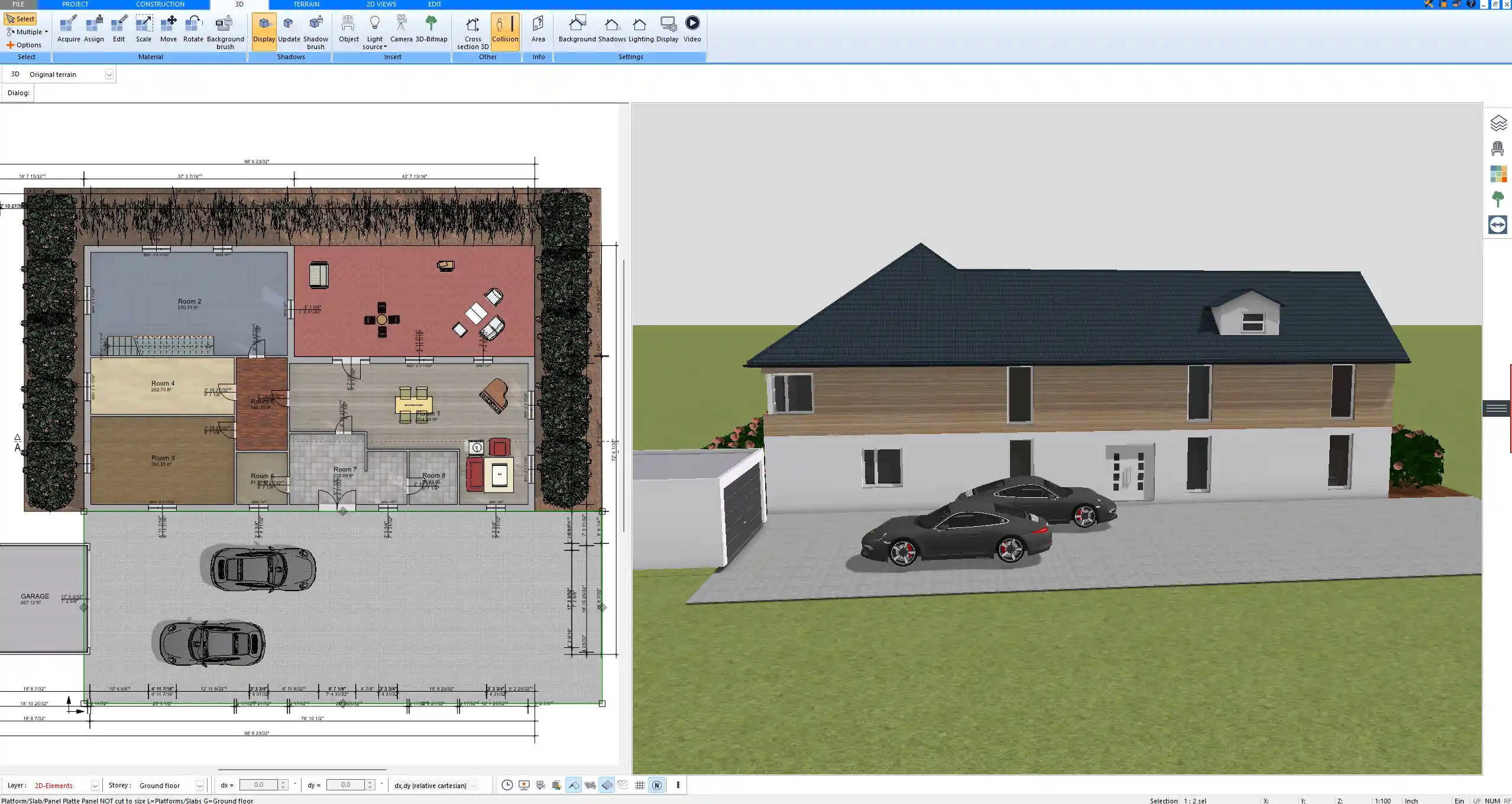 Design of a Home Extension with New Roofline – Modeled in Plan7Architect