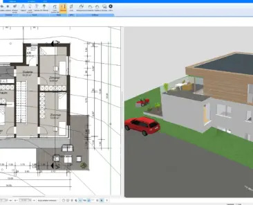 Floor plan created with Plan7Architect Precise wall and room layout in 2D view