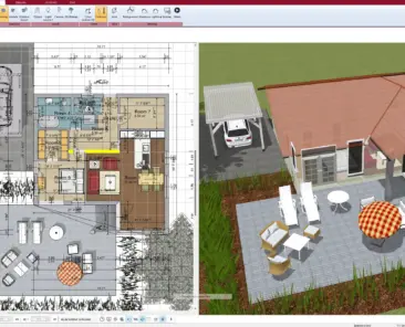 Floor plan created with Plan7Architect showing precise room dimensions and wall layouts