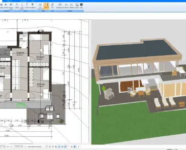 Floor plan created with Plan7Architect – clear 2D layout for a modern family home