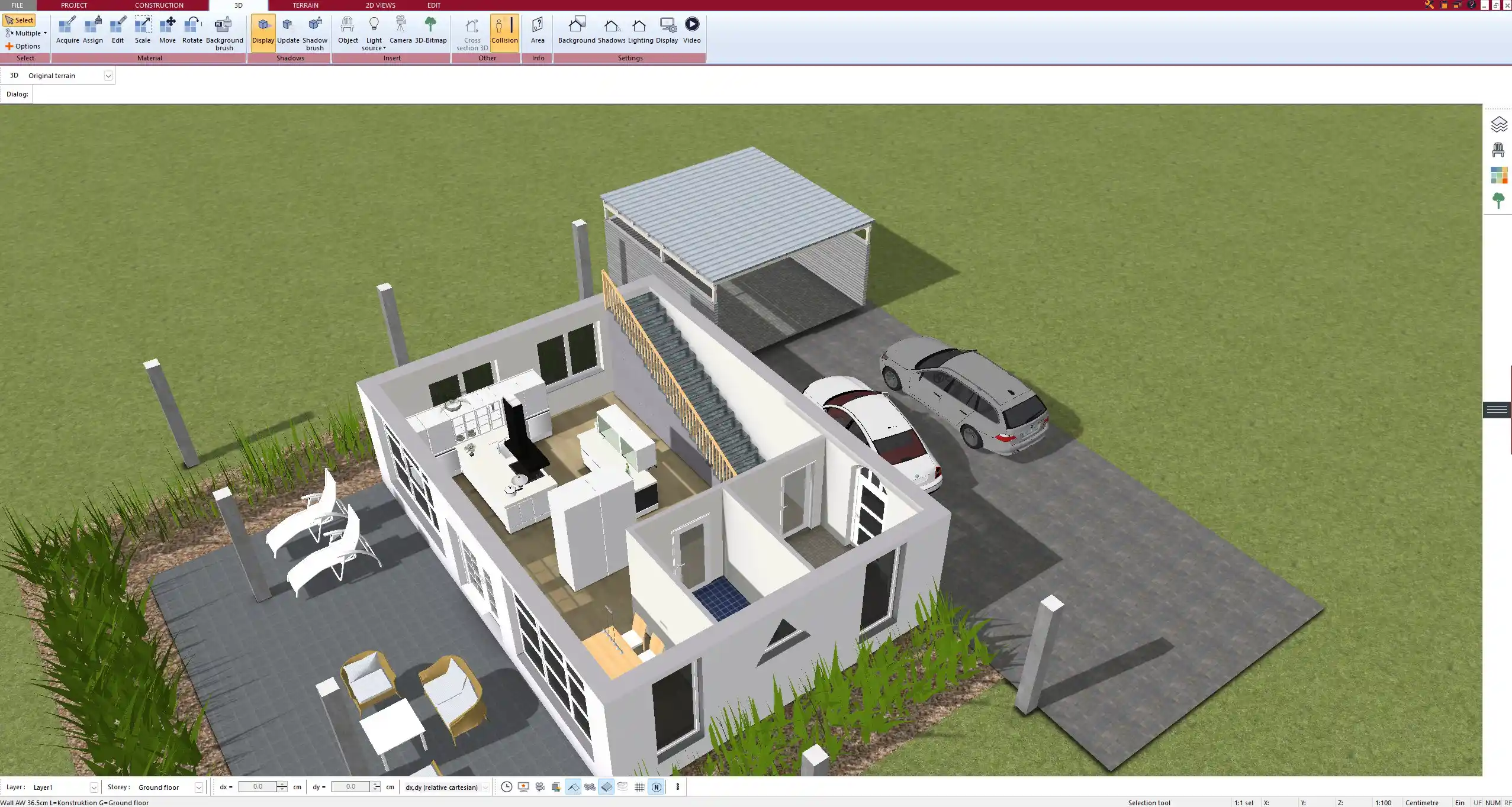 Interior Design Preview Using Plan7Architect’s Built-In 3D Furniture Library
