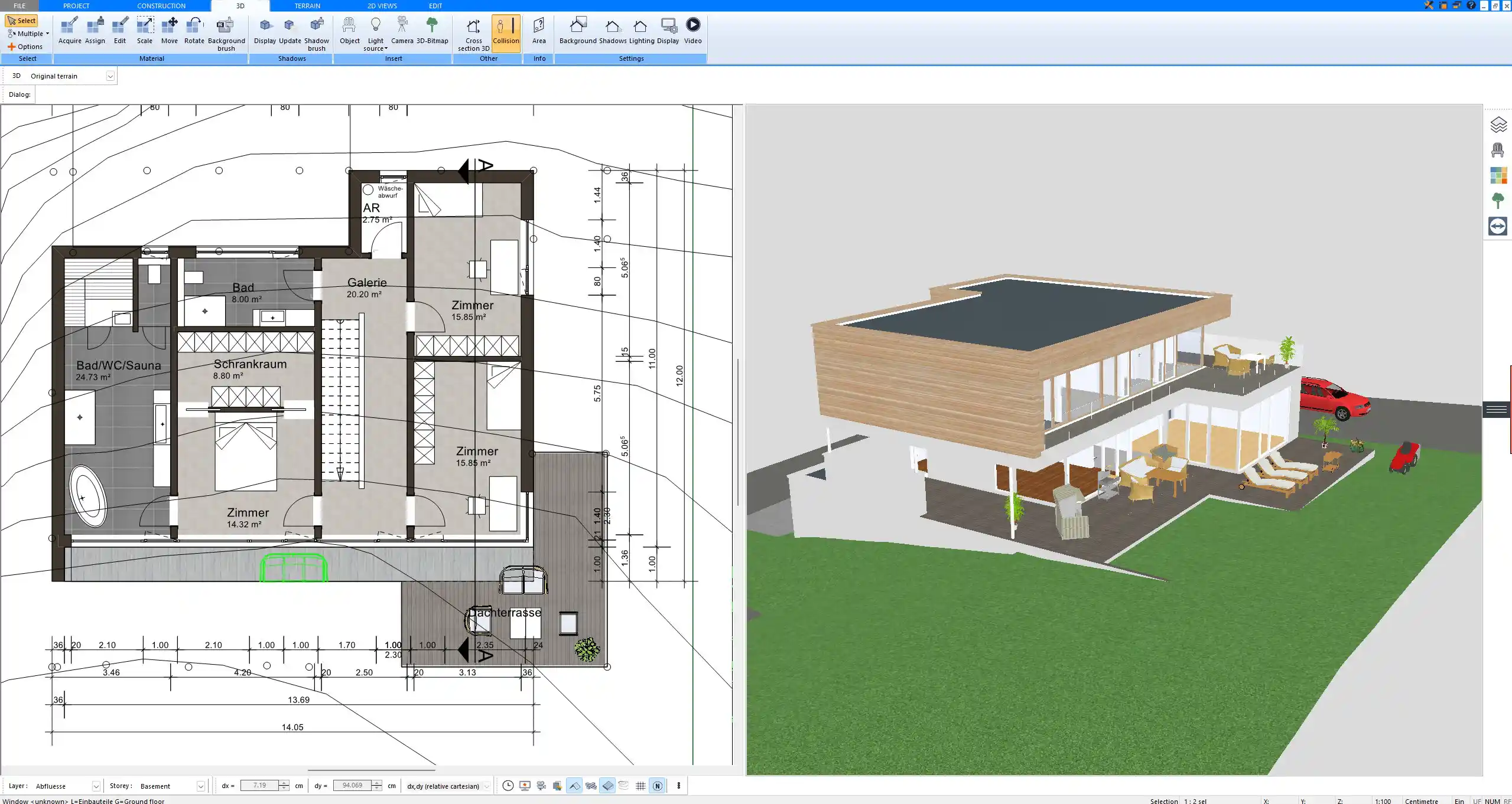 Master Bathroom Design in Plan7Architect – Includes Shower, Tub, and Double Vanity