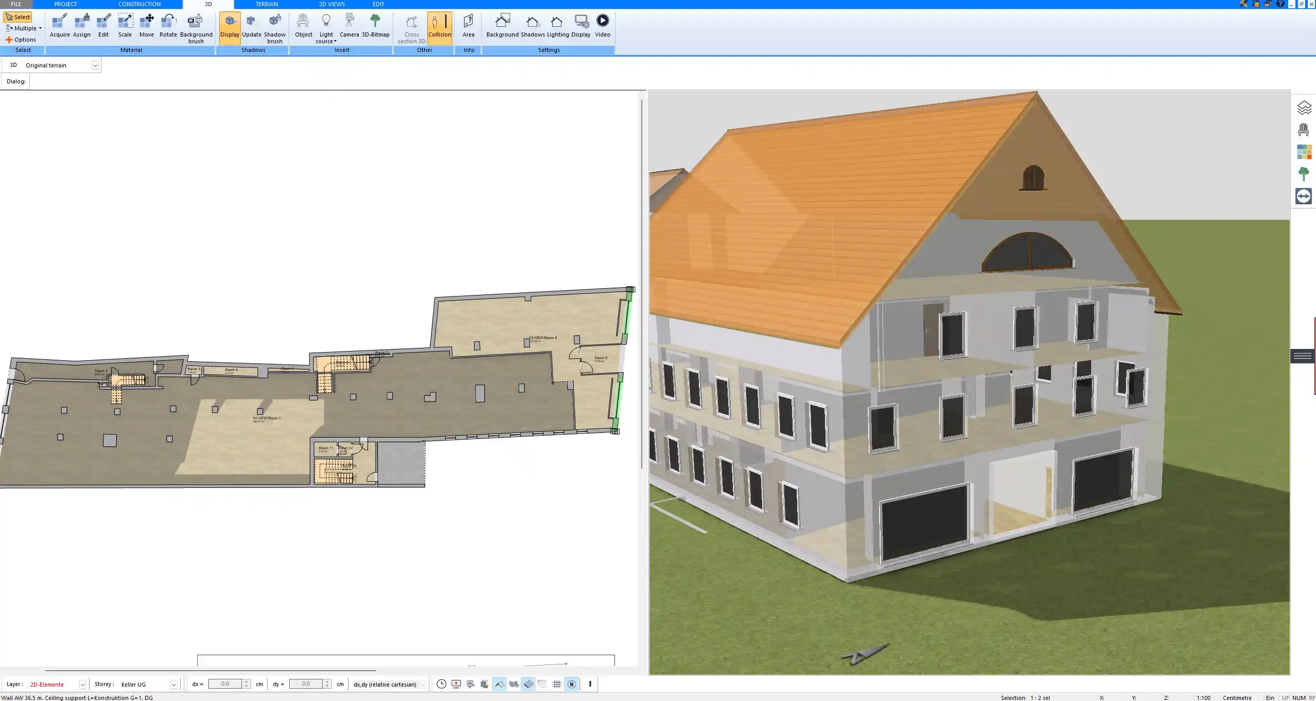 Realistic Visualization Exported from Plan7Architect