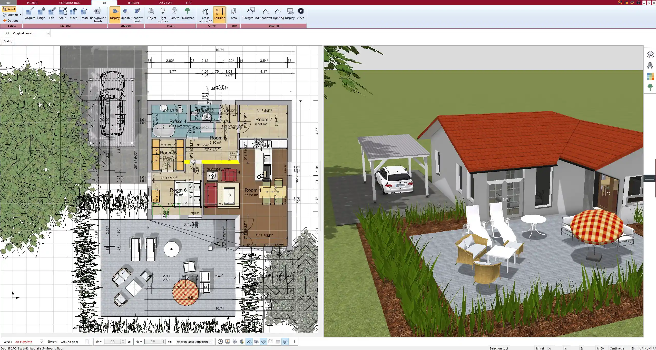 Roof construction planning with Plan7Architect