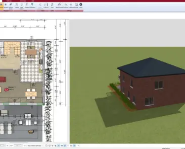 2D Residential Floor Plan created with Plan7Architect