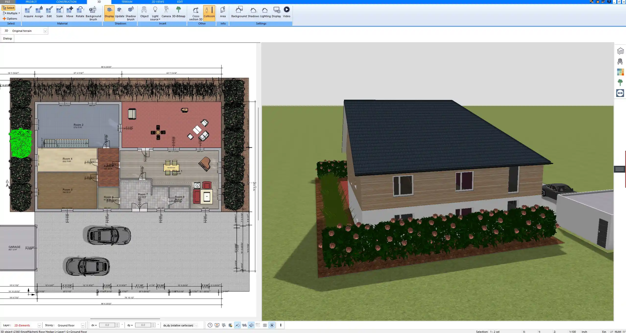 Example of a large guest room floor plan