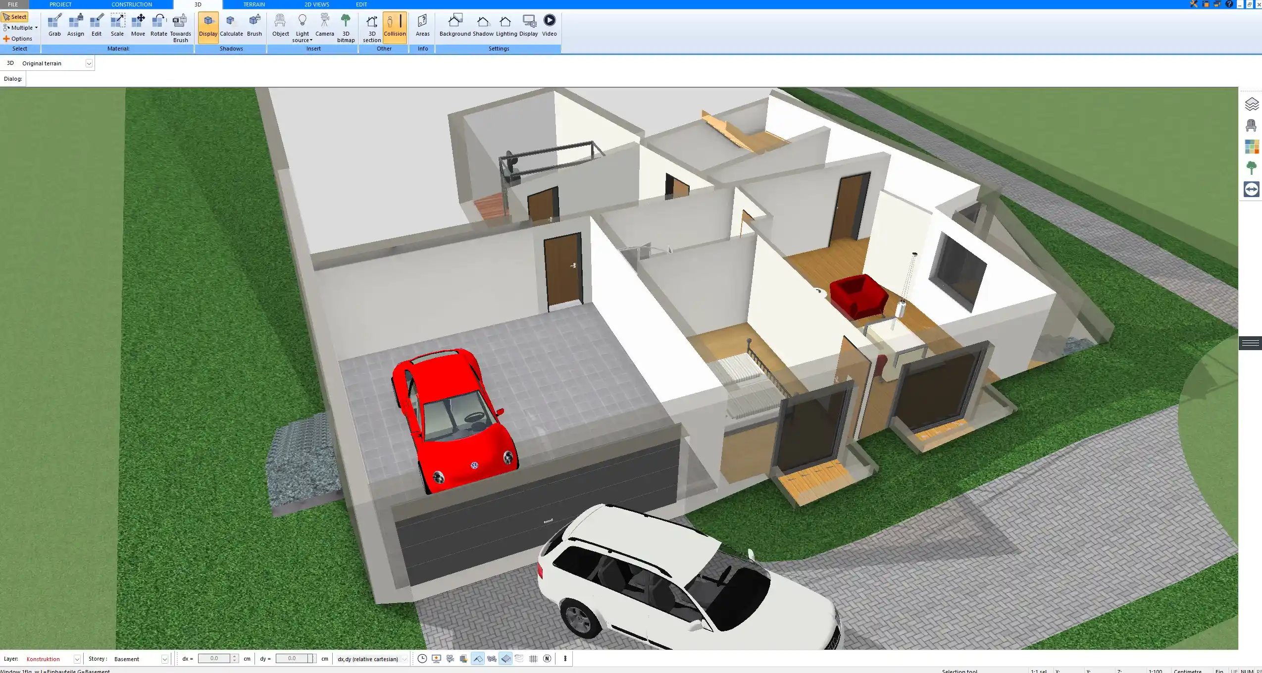 Guest room layout created with Plan7Architect