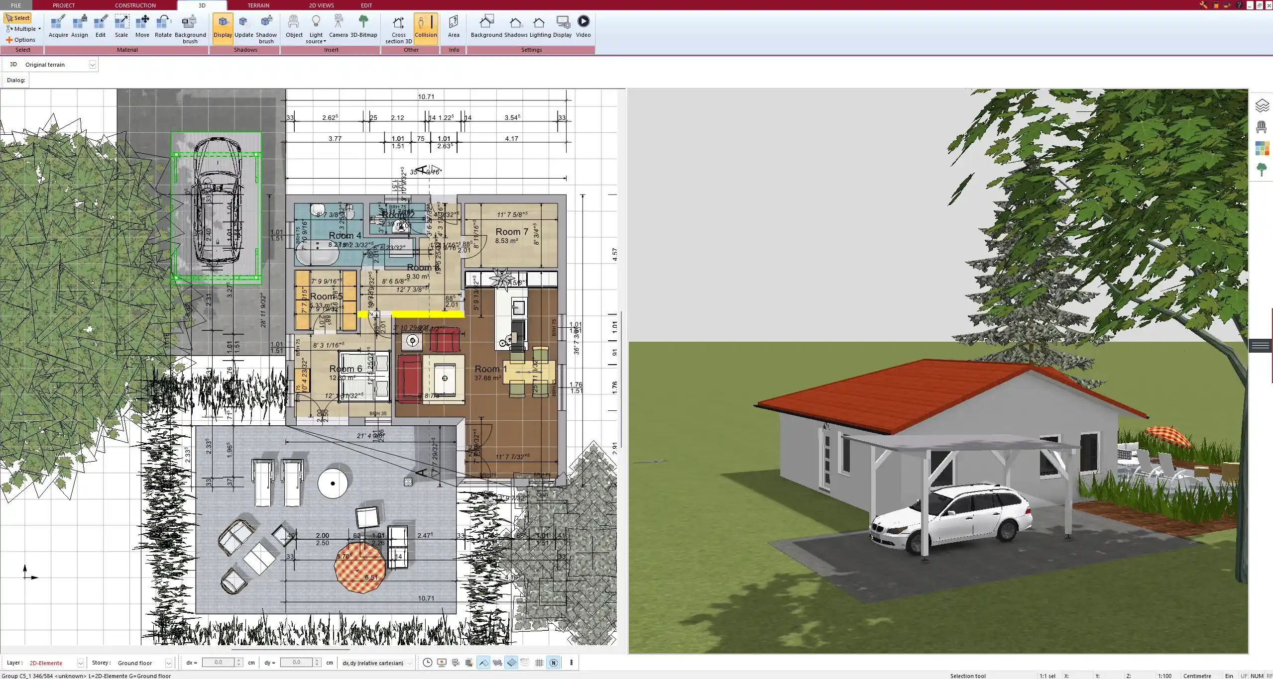 2D floor plan created in Plan7Architect – ready for permit submission