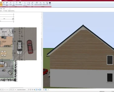 2D floor plan created with Plan7Architect – detailed wall and room layout for construction drawings