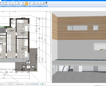 2D renovation floor plan created with Plan7Architect software