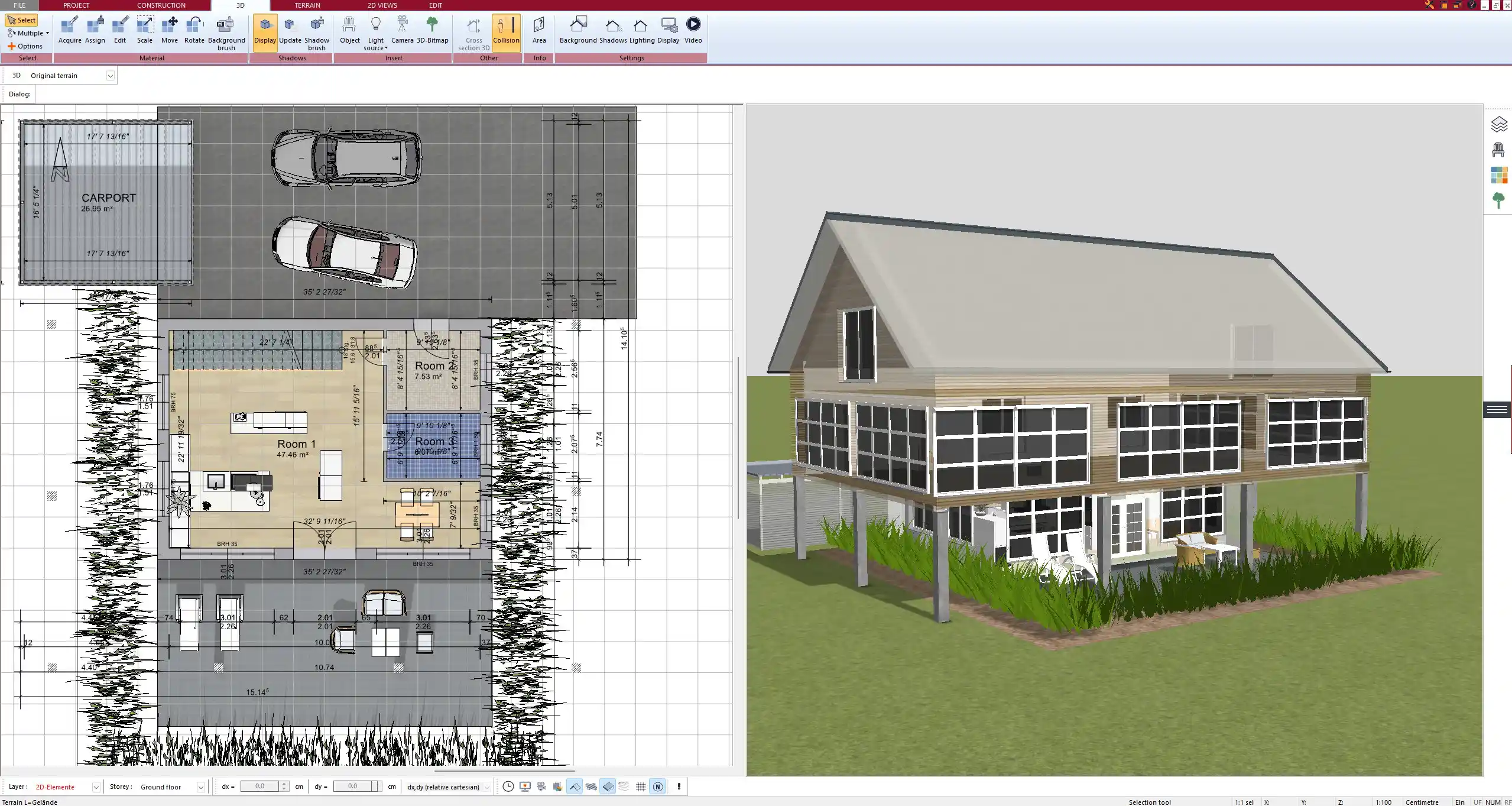 Architectural floor plan created with Plan7Architect – showing the layout and design intent