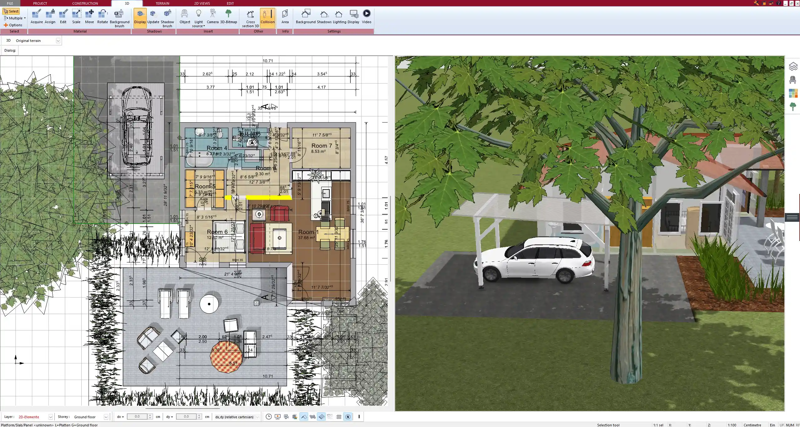 Detailed floor plan designed in Plan7Architect with room labels and dimensions