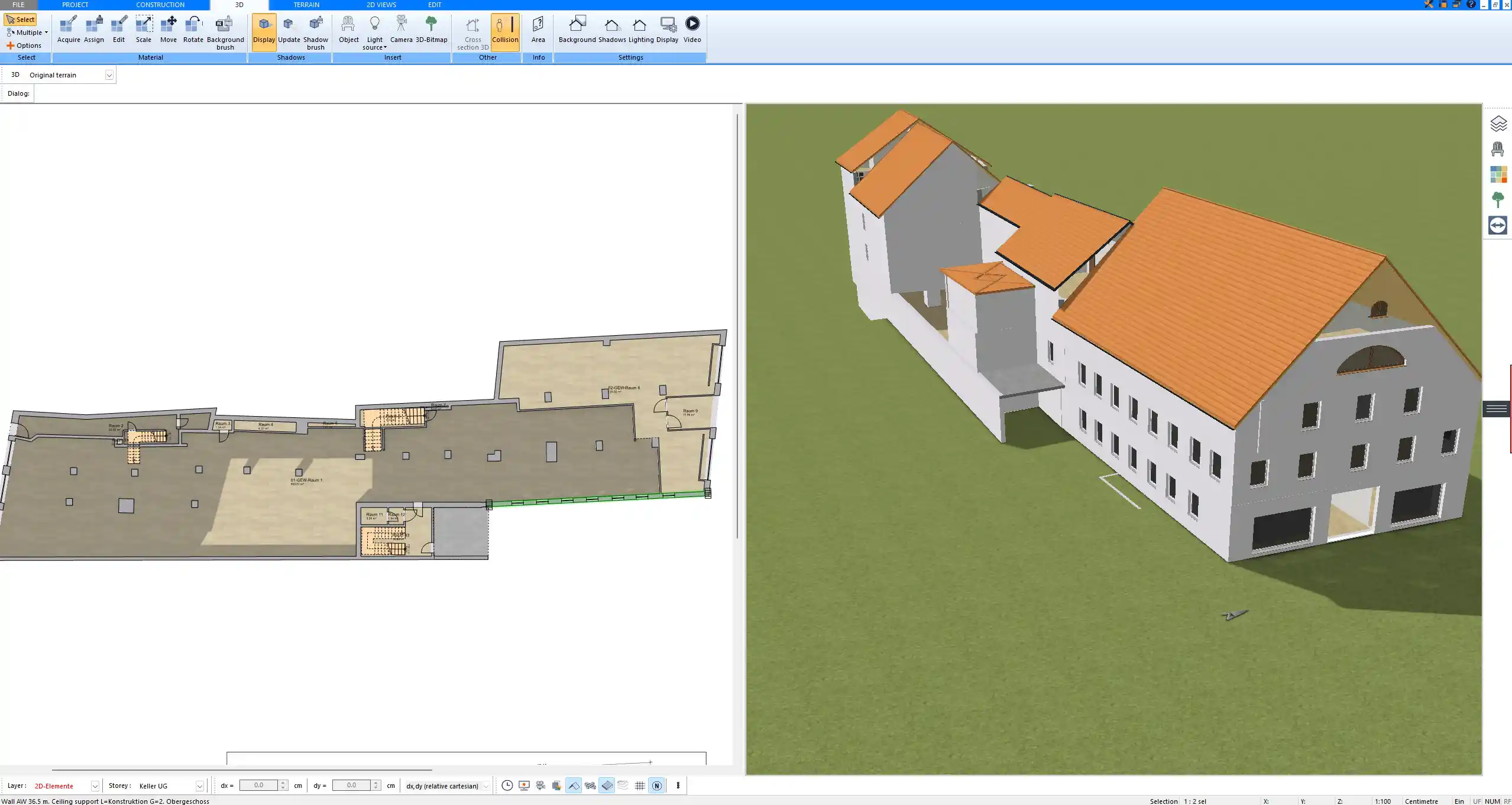 Floor plan designed in Plan7Architect with room layouts and dimensions