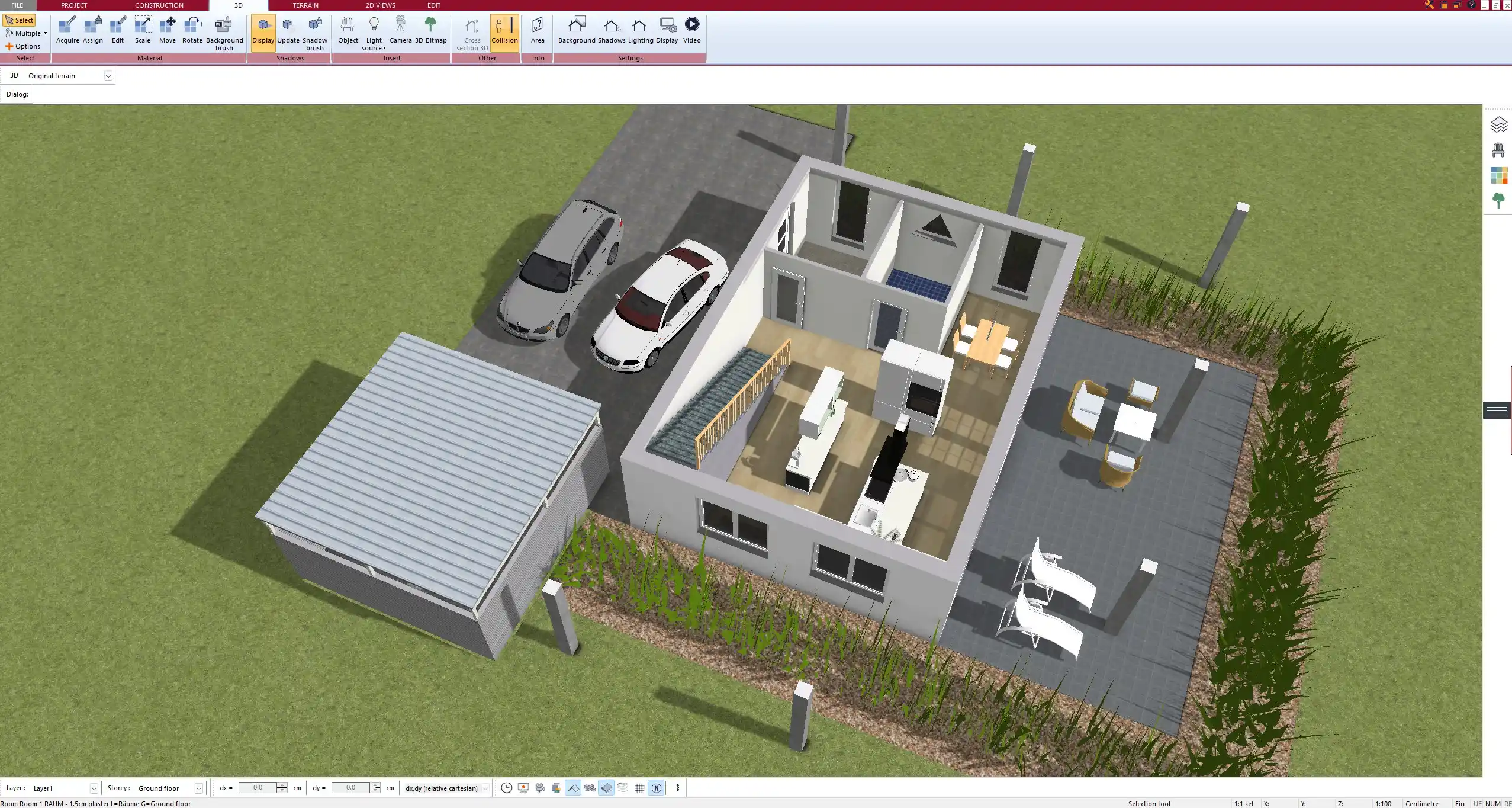 Small pantry layout planned in Plan7Architect – compact design for limited space