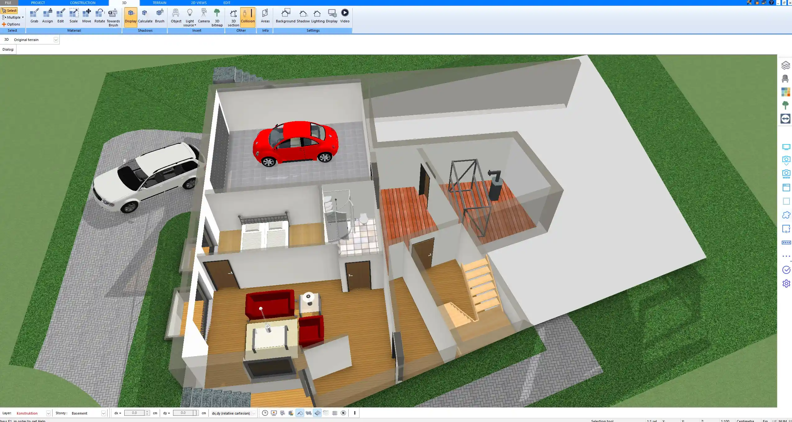 Custom floor plan created with Plan7Architect, adjusted to metric and imperial units for global use.