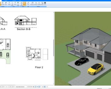 2D floor plan created with Plan7Architect, showing accurate wall and room layouts