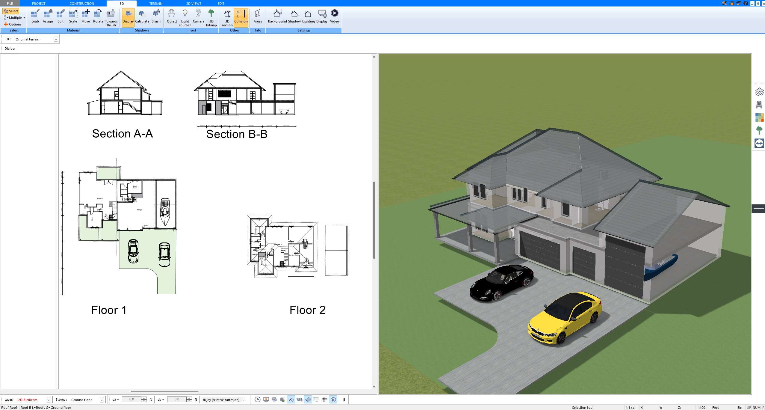 2D floor plan created with Plan7Architect, showing accurate wall and room layouts