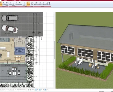 2D floor plan created with Plan7Architect software – showing a detailed house layout.