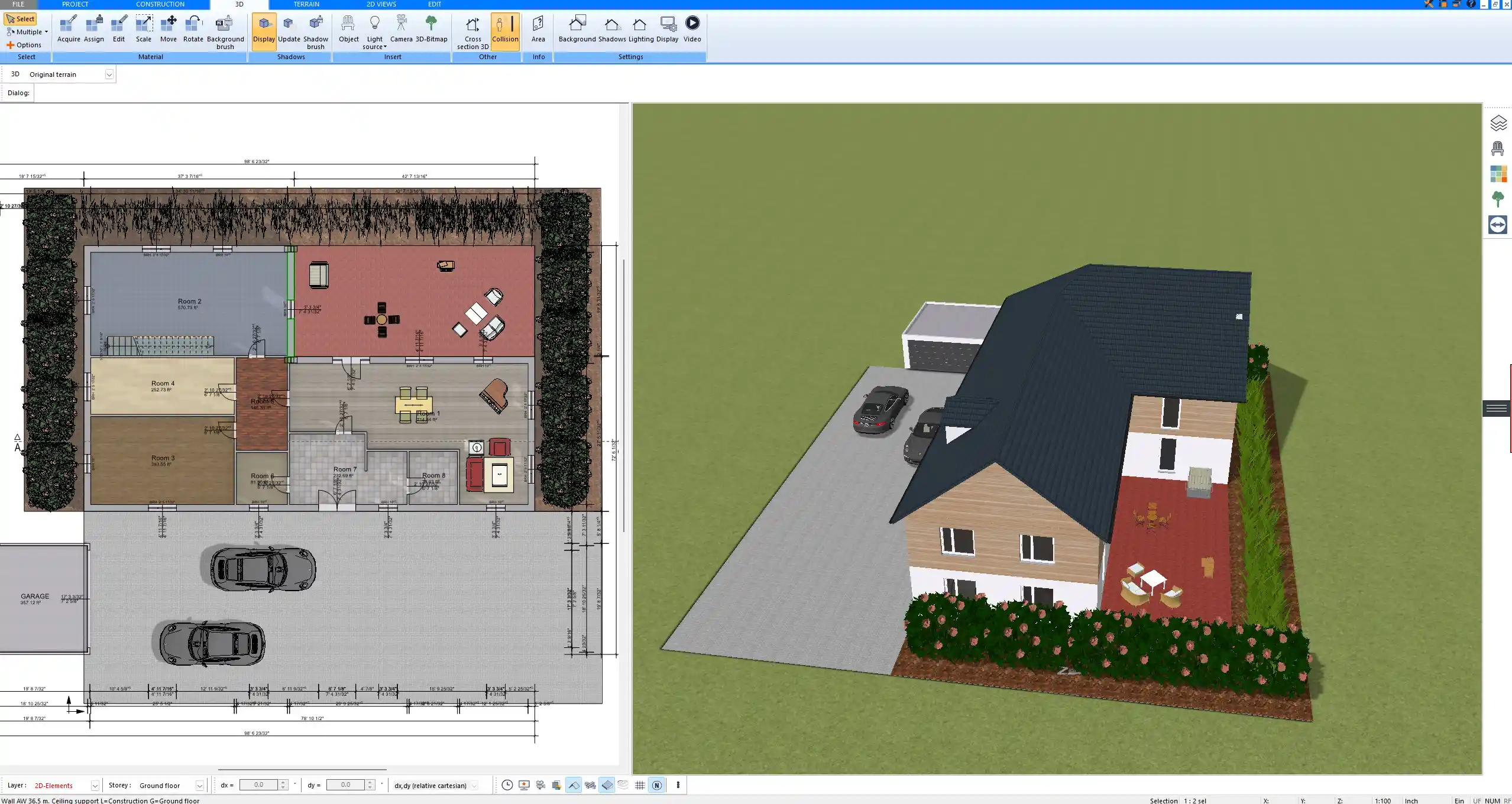 2D floor plan created with Plan7Architect – precise room dimensions and clear layout.