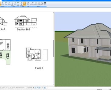 2D floor plan created with Plan7Architect – precise wall, window, and door placement