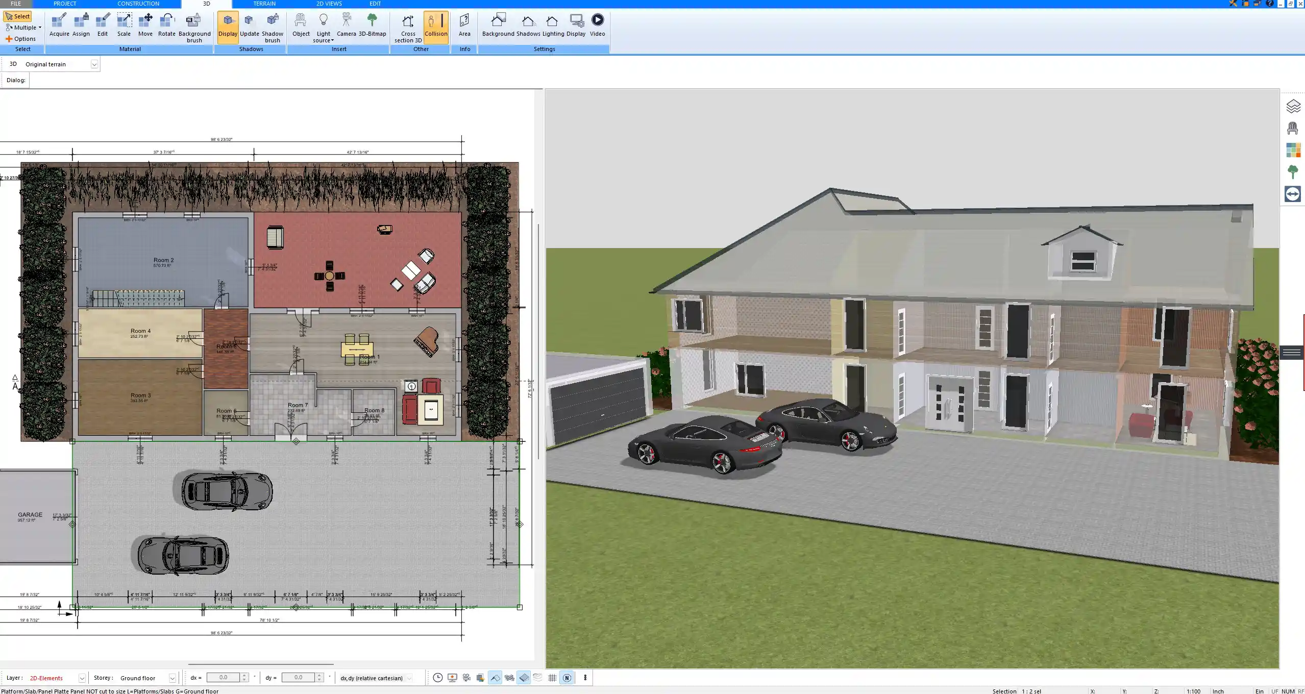 House extension floor plan created in Plan7Architect