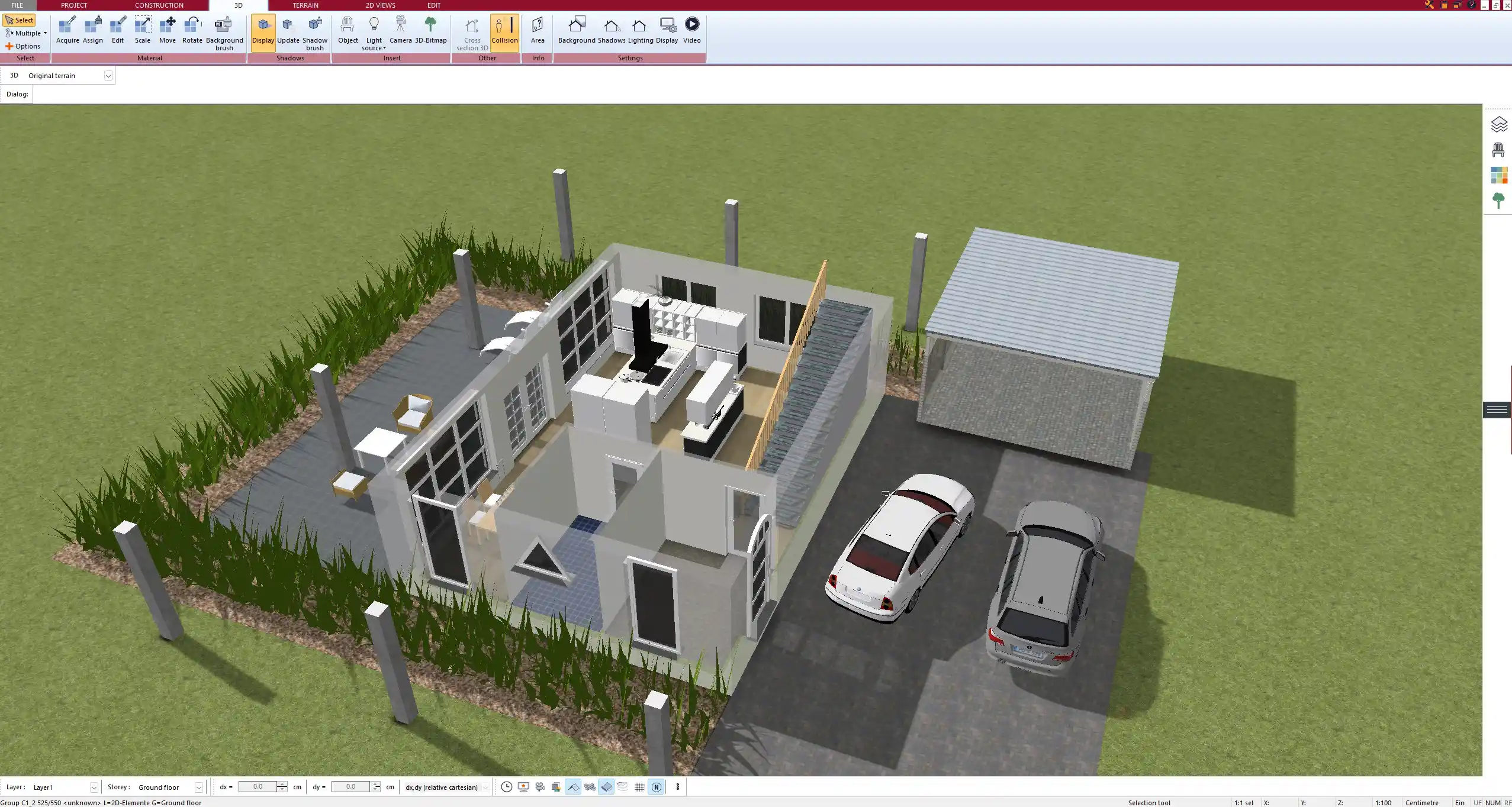 Optimizing interior space of a planned extension using Plan7Architect software