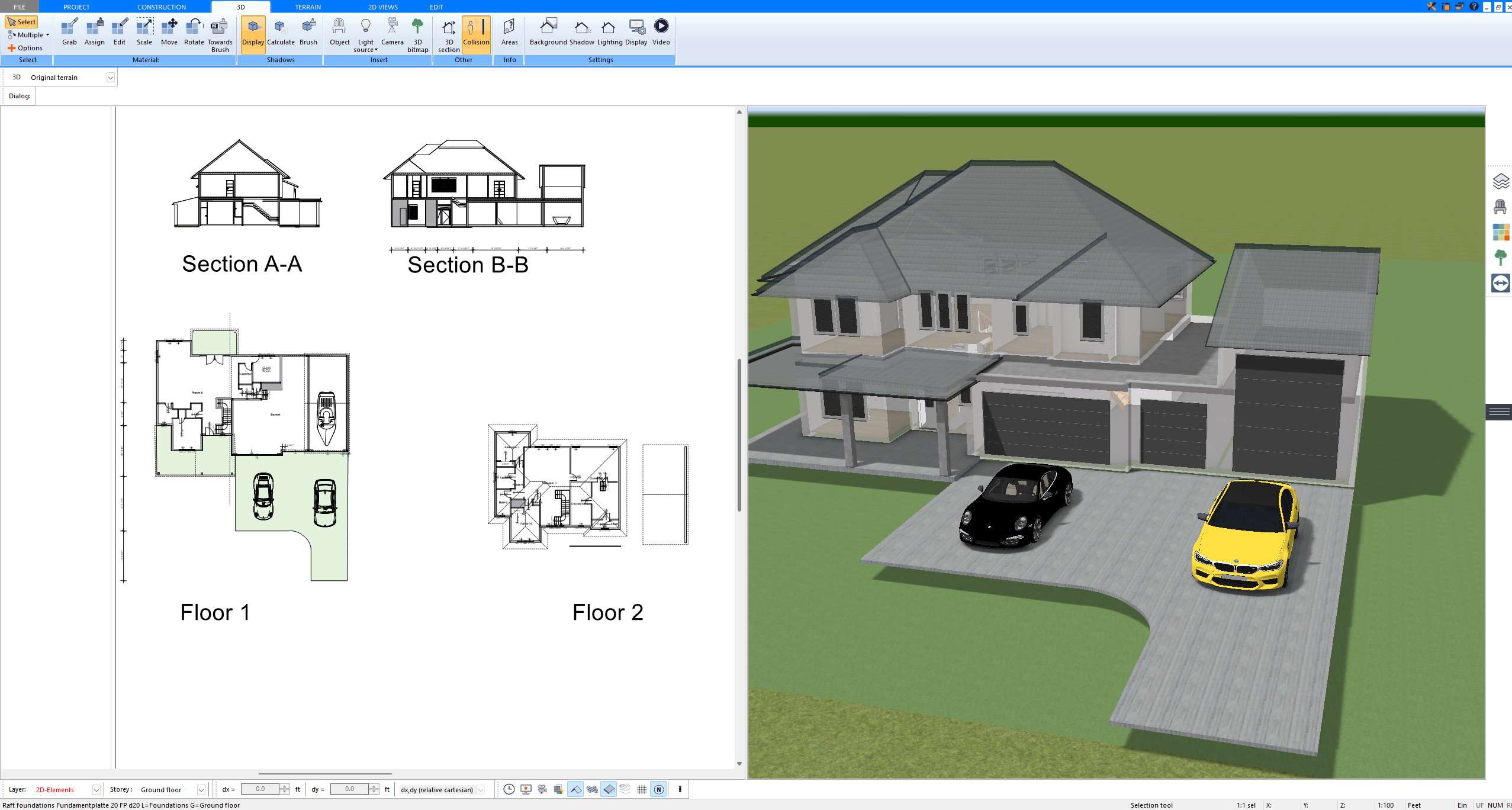 Professional floor plan presentation exported directly from Plan7Architect