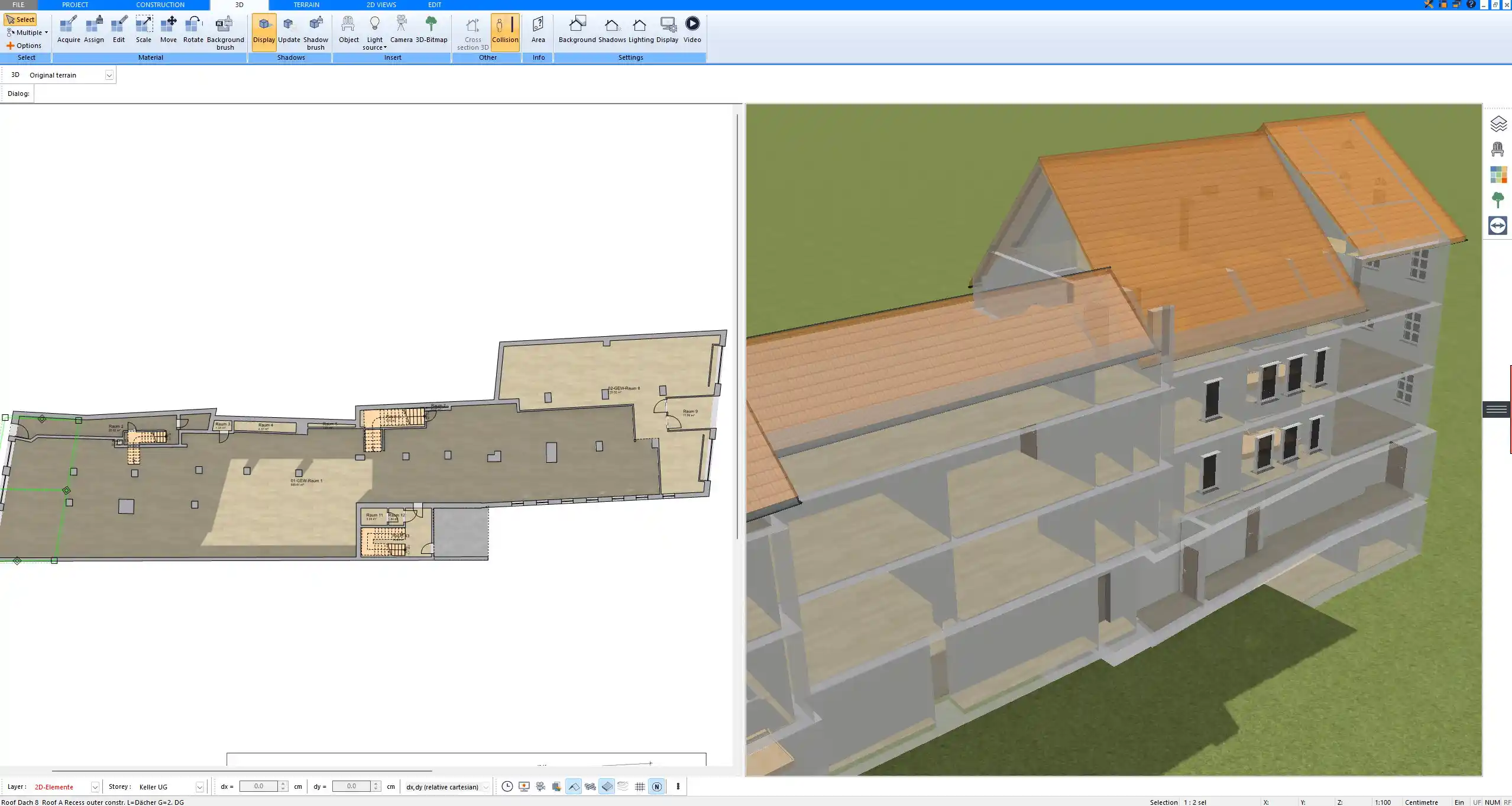 Professional floor plan presentation generated with Plan7Architect – ready for project use
