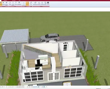 Rear extension floor plan designed with Plan7Architect