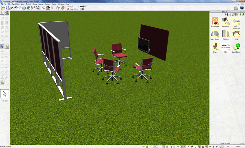 3D objects in 3D view