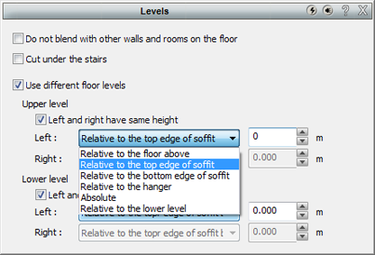 Change levels of inidividual wall
