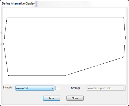 Define alternative display for 3D object