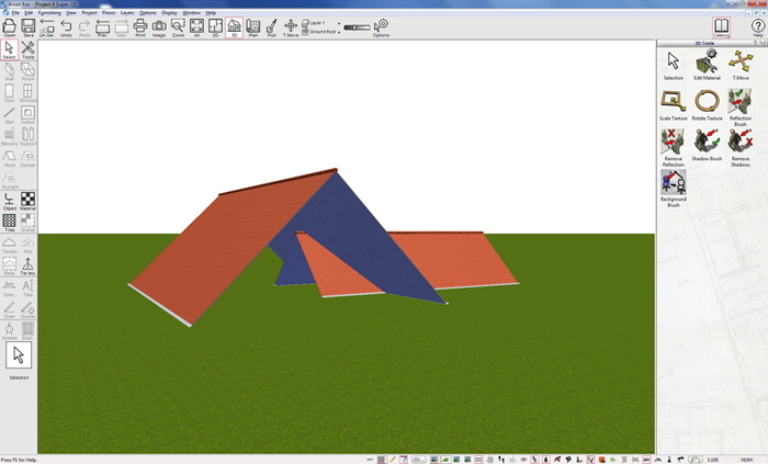 How to merge multiple roofs