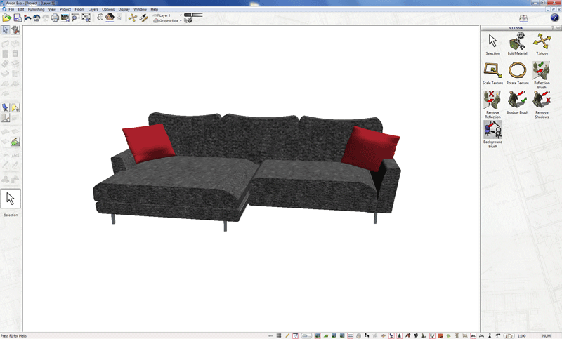 how to change 2D display of 3D object