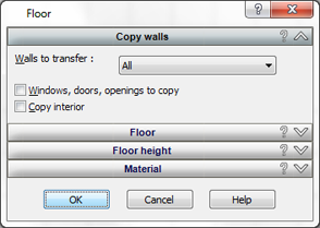 Copy floor plans to the new building