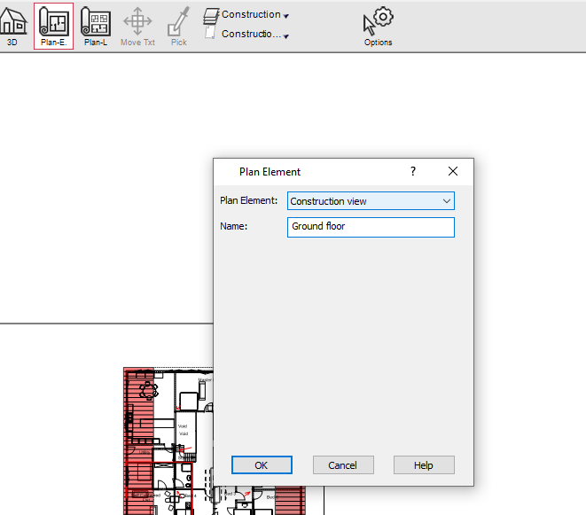 plan view