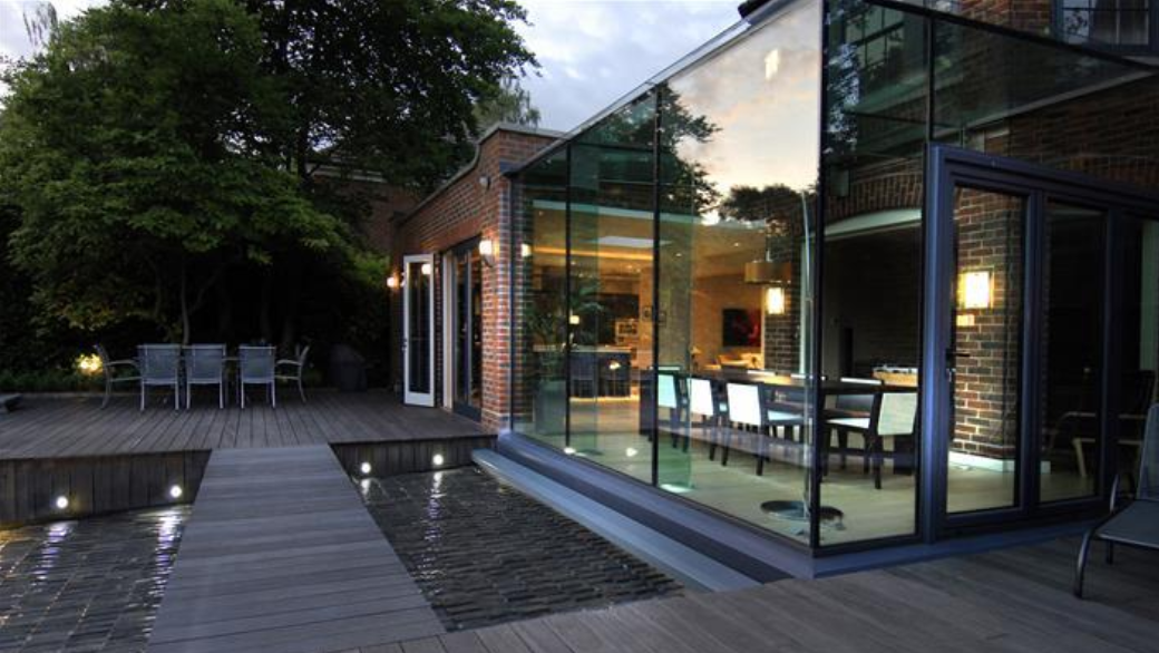 Glass house extension