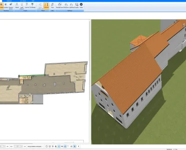 Floor plan created with Plan7Architect home design software showing fully dimensioned residential layout
