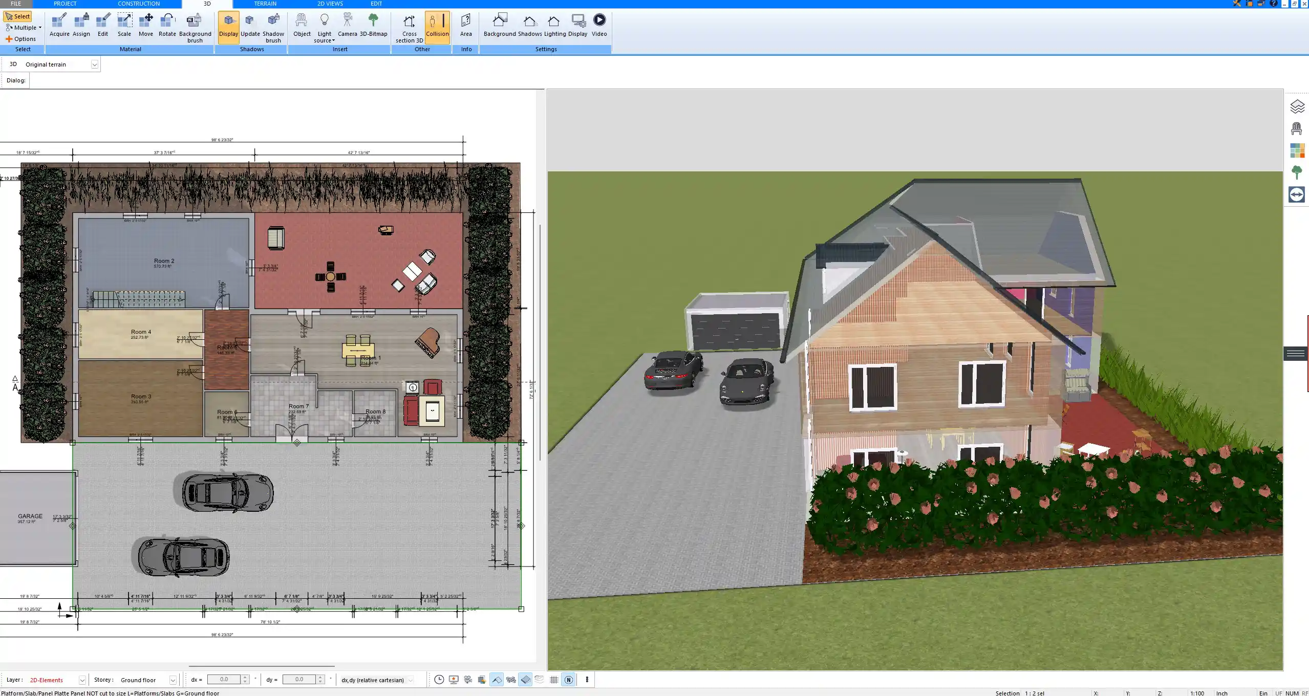 Floor plan created with Plan7Architect residential construction software