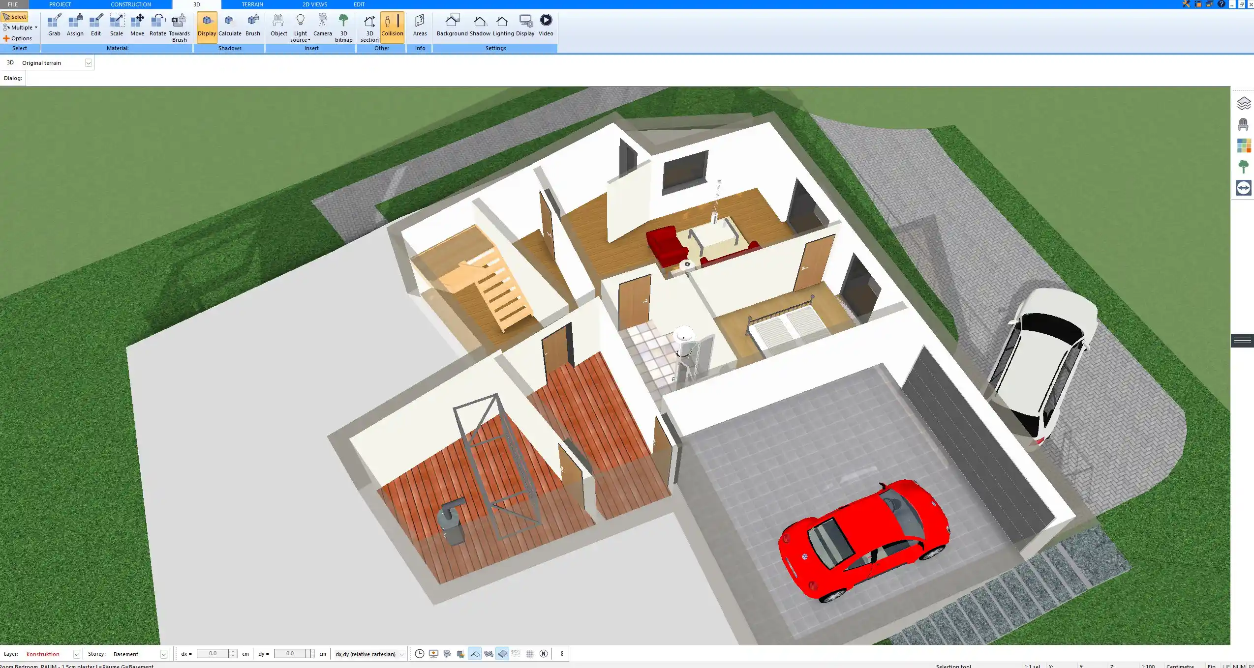 A 3D house model created in Plan7Architect Pro, helping homeowners visualize the design before speaking with a builder or architect