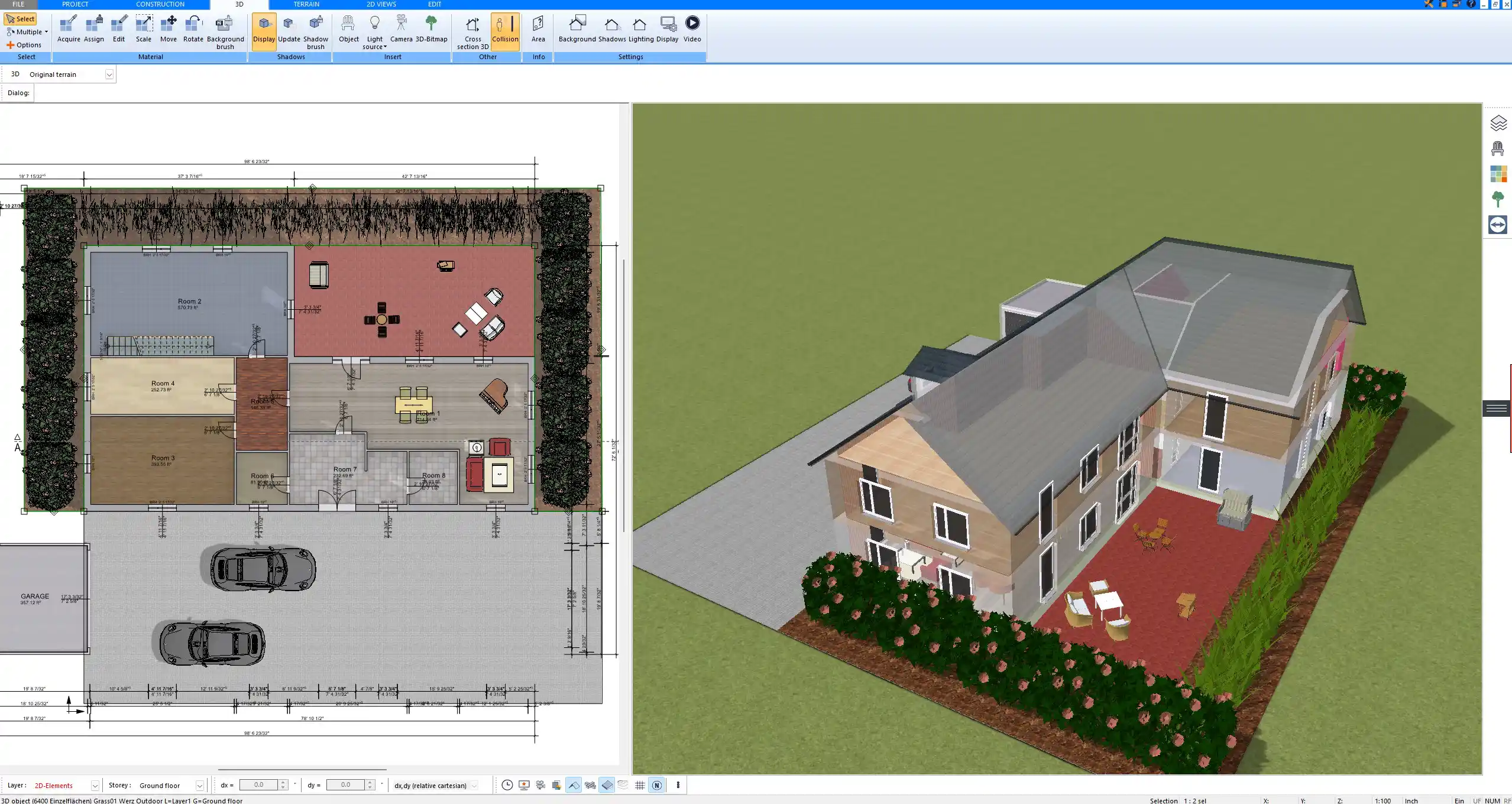 Example floor plan created with Plan7Architect Pro, showing how homeowners can turn an initial house idea into a clear 2D layout