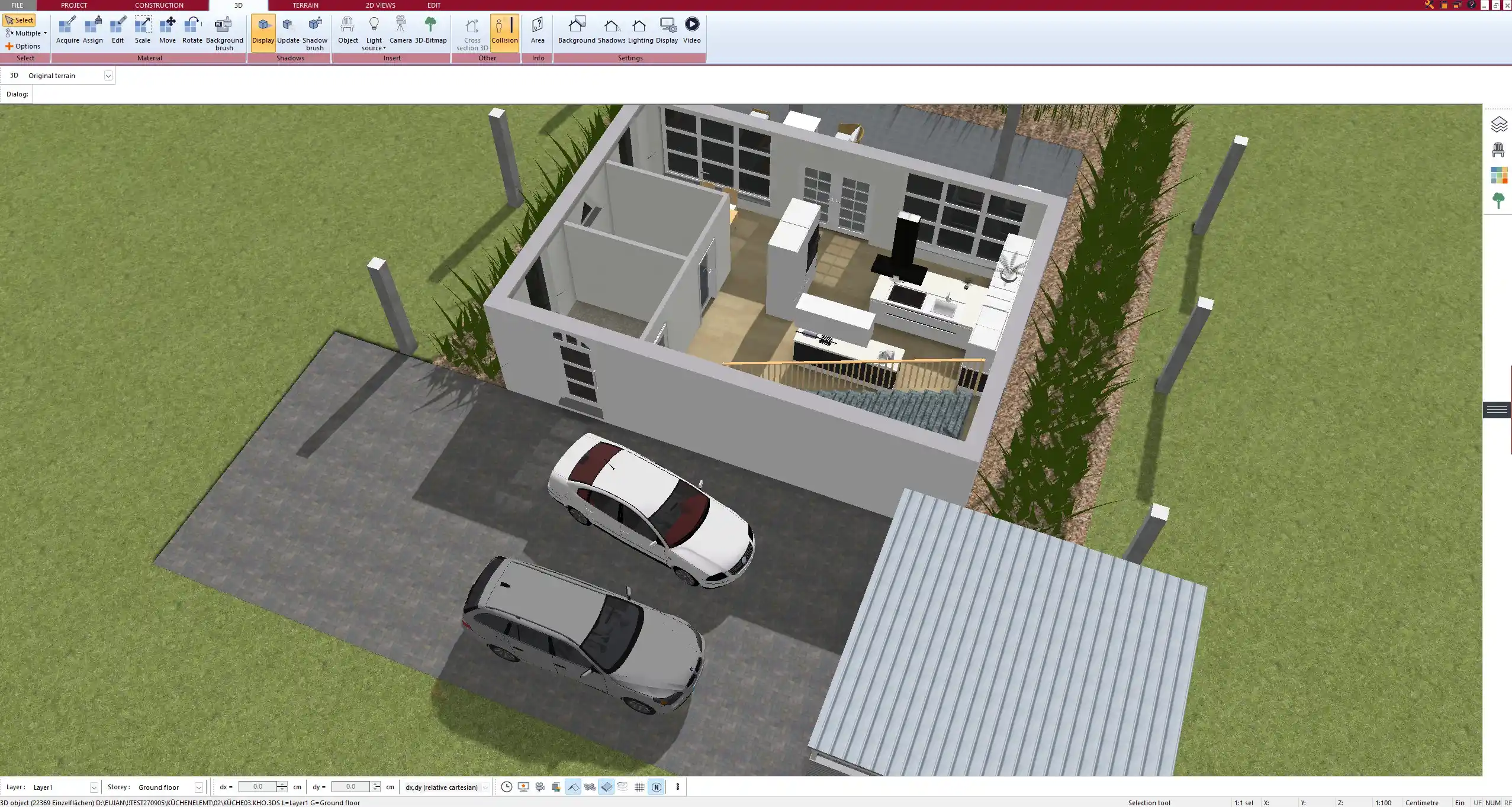 Room layout created in Plan7Architect Pro with clear labels and furniture placement to check whether the space works in real life