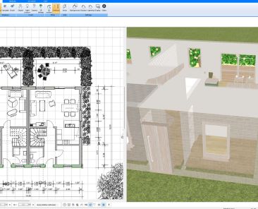 Well-structured 2D house floor plan created with Plan7Architect Pro, showing clear room layout, walls, doors, and dimensions